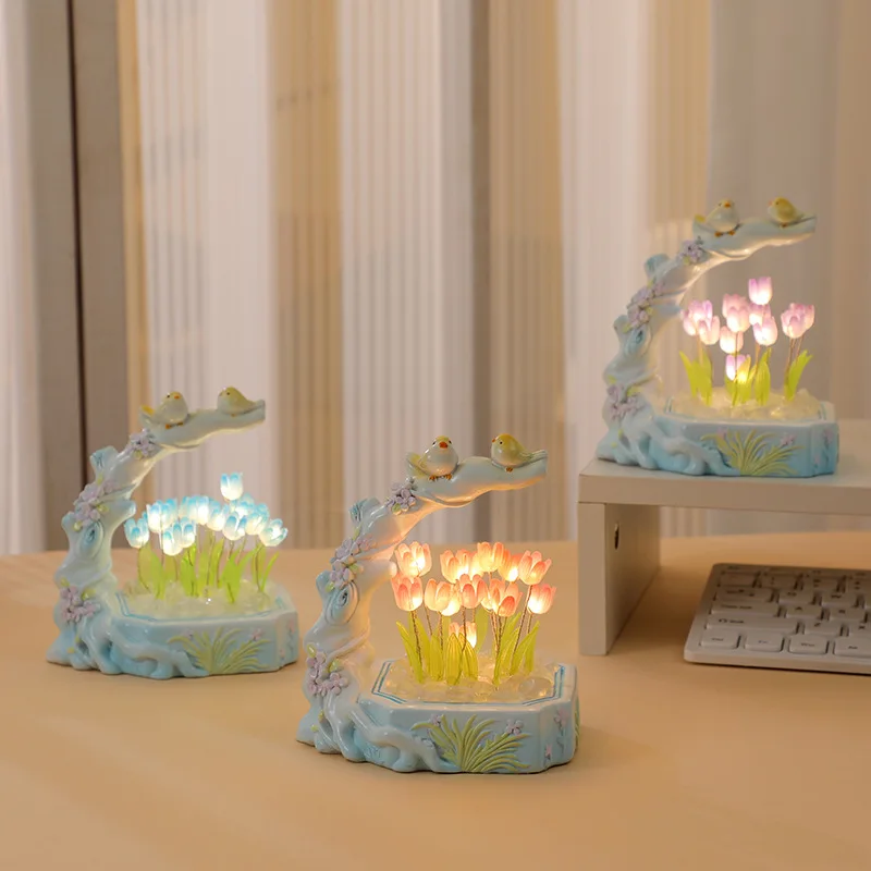 Creative Desk Lamp Tulip Handmade DIY Desktop Lighting Ornament Night Lights Ambient Lamp Student Gift
Creative Desk Lamp Tulip Handmade DIY Desktop Lighting Ornament Night Lights Ambient Lamp Student Gift
