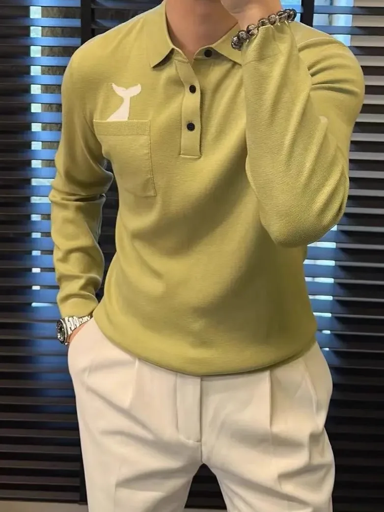 Мужской вязаный свитер с длинным рукавом из шелковой смеси, осенне-зимний, в стиле кэжуал, модный, люксовый, молодежный, антибактериальный.
Мужской вязаный свитер с длинным рукавом из шелковой смеси, осенне-зимний, в стиле кэжуал, модный, люксовый, молодежный, антибактериальный.