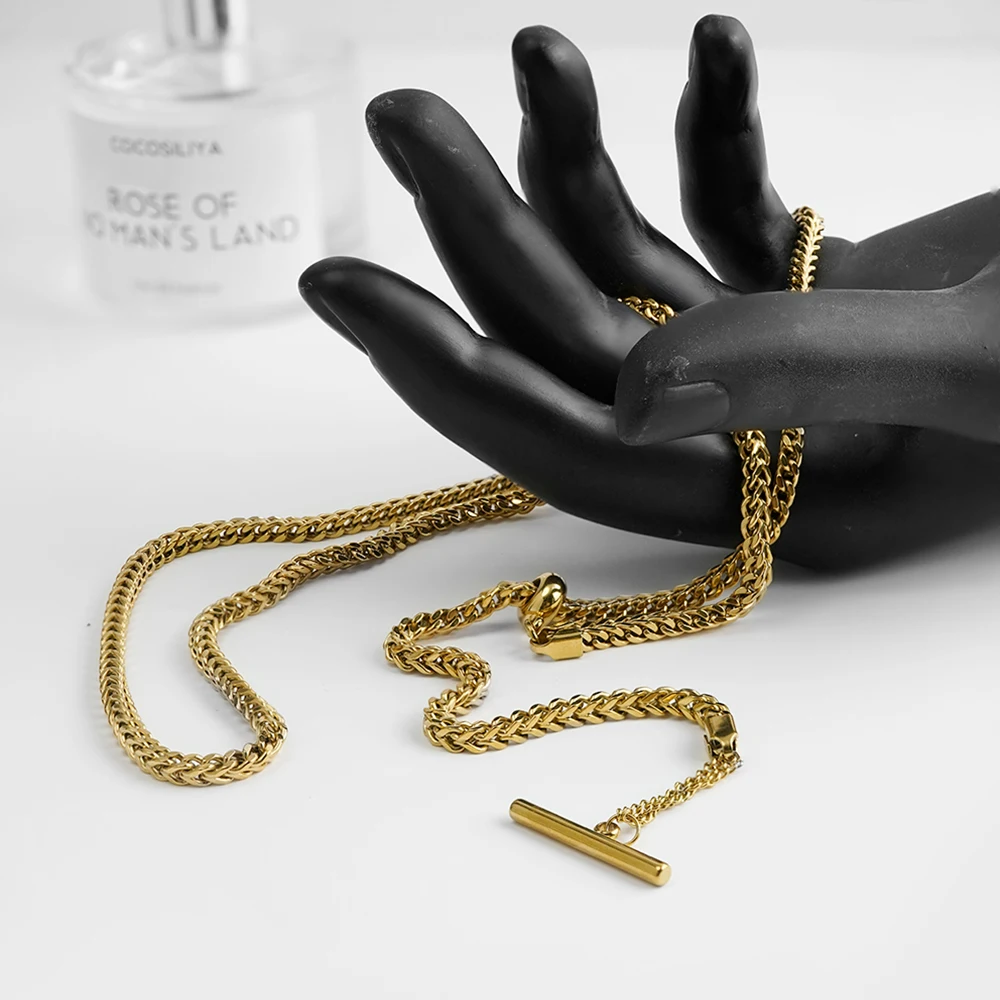 ENFASHION Para Mujer Pullable Chain Bar Pendant Necklace For Women's Stainless steel 18K Plated Gold Fashion Jewelry P243517
ENFASHION Para Mujer Pullable Chain Bar Pendant Necklace For Women's Stainless steel 18K Plated Gold Fashion Jewelry P243517