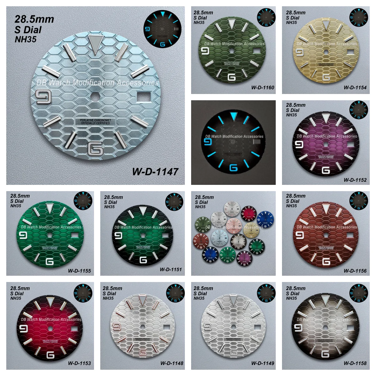 28.5mm S Logo New Style Diving Dial Fit NH35 Japan Movement Ice Blue Luminous High-Quality Watch Modification Accessories
28.5mm S Logo New Style Diving Dial Fit NH35 Japan Movement Ice Blue Luminous High-Quality Watch Modification Accessories