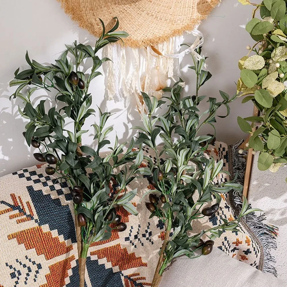 88CM Artificial Olive Fruit Branch Elegant Plastic Simulated Olive Leaf Plant Green Handmade Fake Olive Tree Outdoor Indoor
88CM Artificial Olive Fruit Branch Elegant Plastic Simulated Olive Leaf Plant Green Handmade Fake Olive Tree Outdoor Indoor