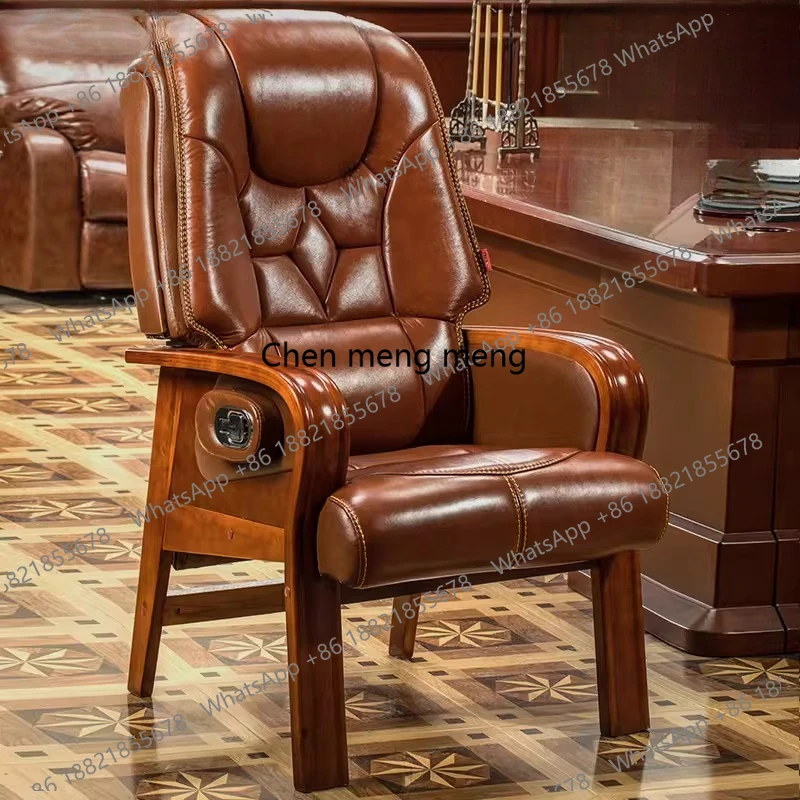 Recumbable business meeting chair computer, backrest home seat comfortable office leather book
Recumbable business meeting chair computer, backrest home seat comfortable office leather book