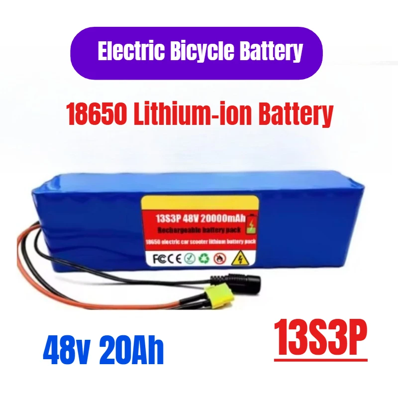 Electric Bicycle Battery 48v 20Ah 18650 Lithium-ion Battery Pack 13S3P
Electric Bicycle Battery 48v 20Ah 18650 Lithium-ion Battery Pack 13S3P