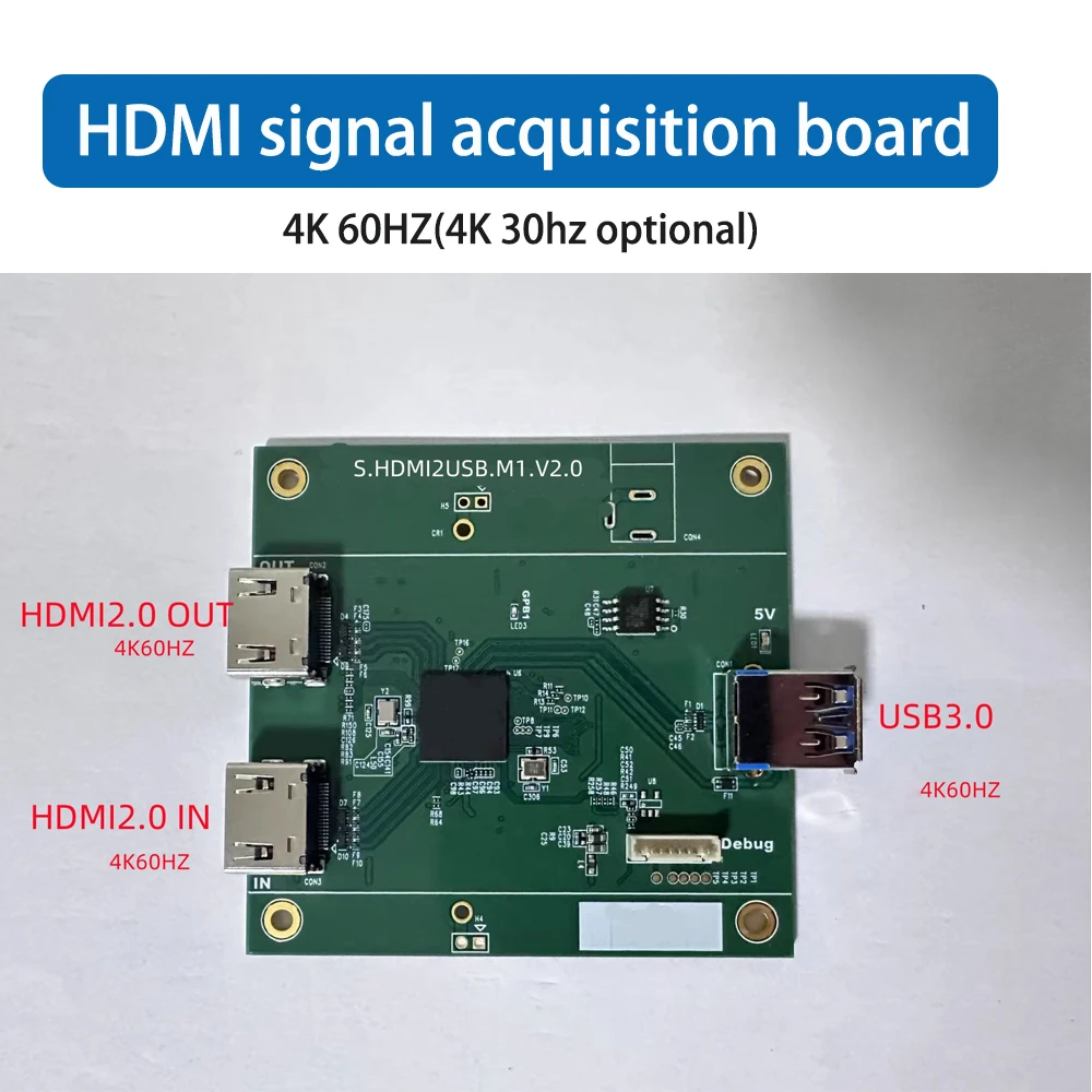 S.HDMI2USB.M1.V2.0 Карта сбора данных сигнала HDMI Выход USB3.0 поддерживает 720P/1080P/4K30HZ/4K60HZ
S.HDMI2USB.M1.V2.0 Карта сбора данных сигнала HDMI Выход USB3.0 поддерживает 720P/1080P/4K30HZ/4K60HZ