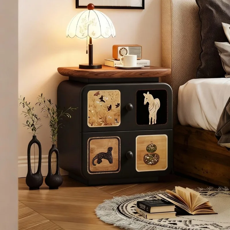 Solid wood bedside table household bedroom 2025 popular niche design sense creative medieval retro
Solid wood bedside table household bedroom 2025 popular niche design sense creative medieval retro