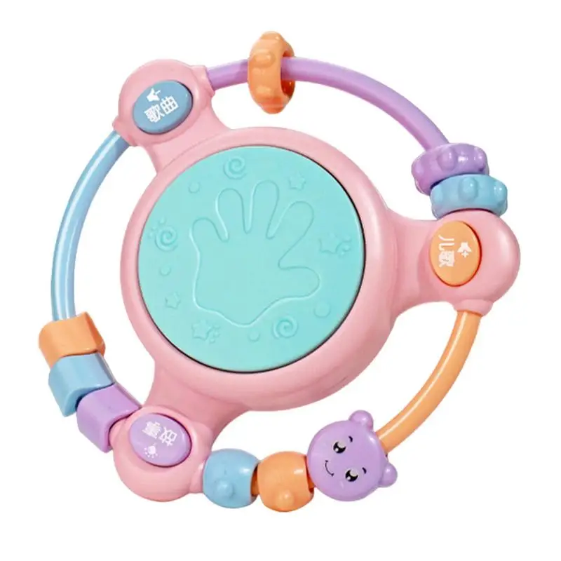 Hand Drum Instrument Beaded Shaking Drum Percussion Musical Instrument With Light Multifunctional Sensory Educational Hand Grip
Hand Drum Instrument Beaded Shaking Drum Percussion Musical Instrument With Light Multifunctional Sensory Educational Hand Grip