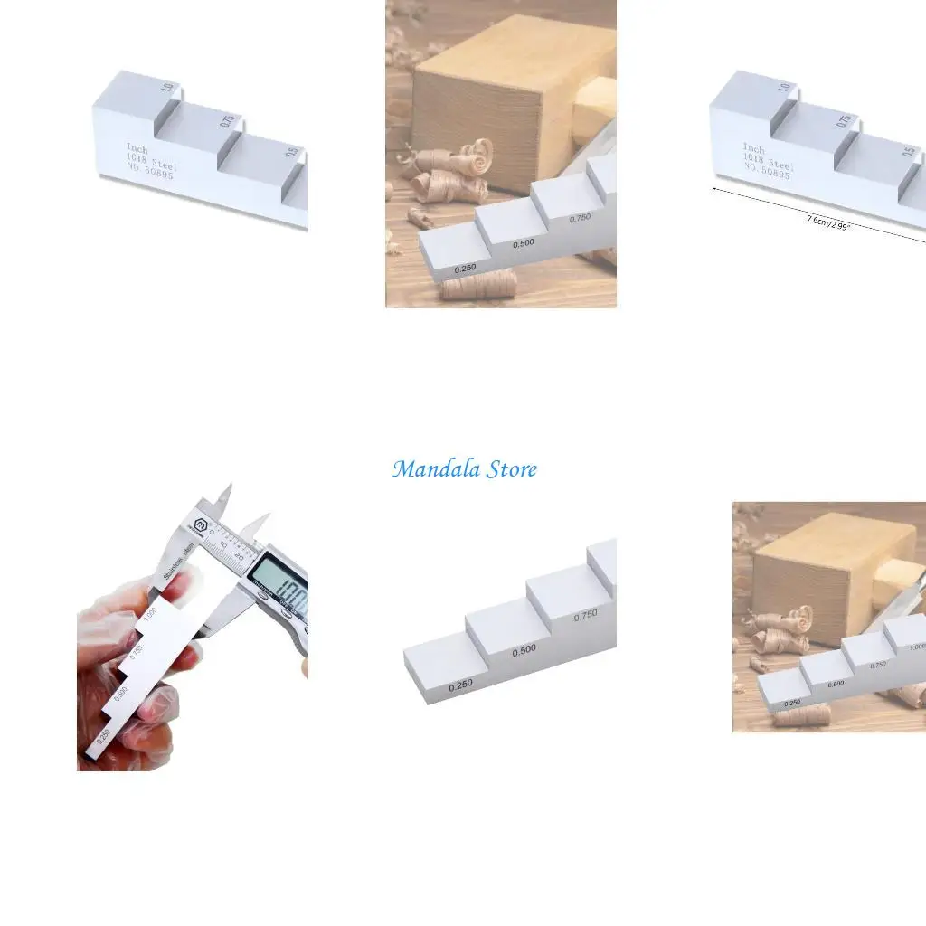 U2JC 4 Step Calibration Test Block High-Precision Ultrasonic Thickness Tester