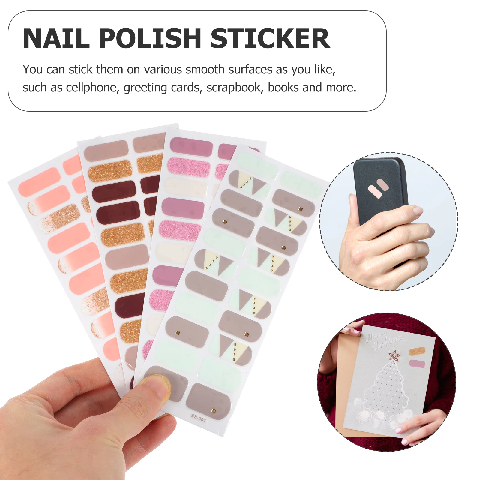 4 Sheets Nail Stickers 3D Decals Gel Wrap Manicure Polish DIY Accessories for Nail Art Supplies Acrylic Natural Fake Tips Gel
4 Sheets Nail Stickers 3D Decals Gel Wrap Manicure Polish DIY Accessories for Nail Art Supplies Acrylic Natural Fake Tips Gel