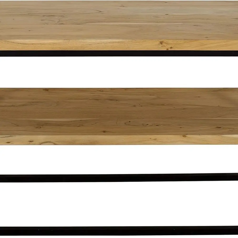 Modern 50 Solid Wood Sofa Table by Jofran Ames, Natural and Black Finish
Modern 50 Solid Wood Sofa Table by Jofran Ames, Natural and Black Finish