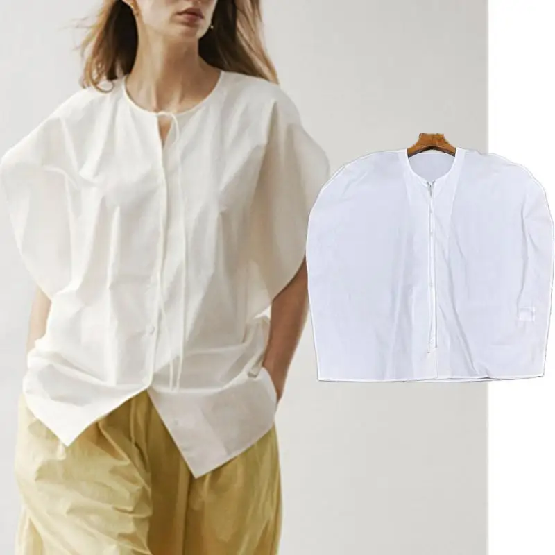 Dave&di French Countryside Minimalist Loose Round Neck Lace Up Cotton Shirt Women's Blouses And Shirt Woman Clothin Cape Tops
Dave&di French Countryside Minimalist Loose Round Neck Lace Up Cotton Shirt Women's Blouses And Shirt Woman Clothin Cape Tops