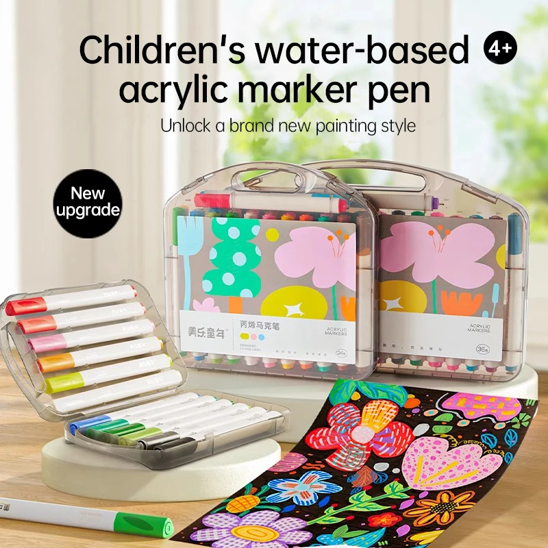 12/24/36 Colors Acrylic Paint Marker Pens Dual Tip Paint Markers Art Painting Dot Pen Portable Coloring Marker Pen Fast Drying
12/24/36 Colors Acrylic Paint Marker Pens Dual Tip Paint Markers Art Painting Dot Pen Portable Coloring Marker Pen Fast Drying