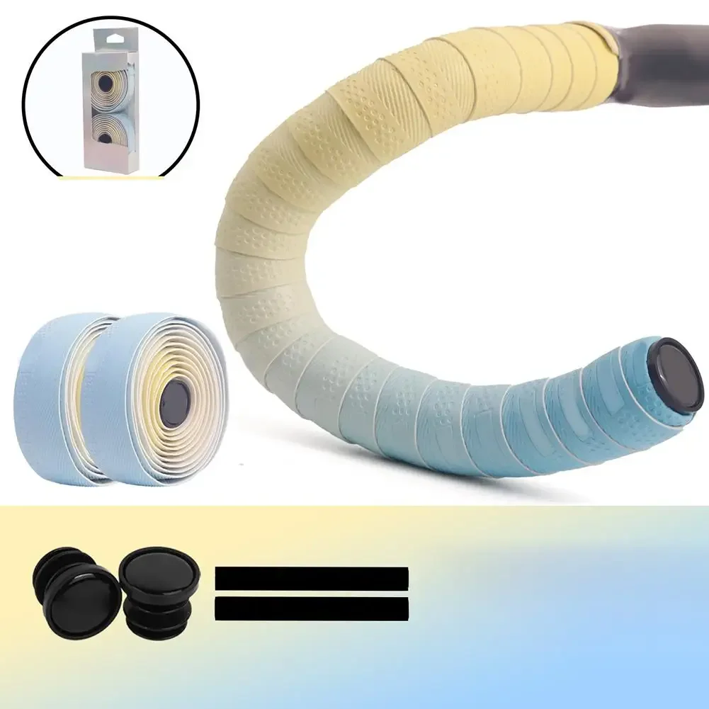 Bicycle Handlebar Tape Thickened Gradient Color PU EVA And Silicone Anti-Slip Shock Absorbent Handle Wrap Strap For Road Bike
Bicycle Handlebar Tape Thickened Gradient Color PU EVA And Silicone Anti-Slip Shock Absorbent Handle Wrap Strap For Road Bike
