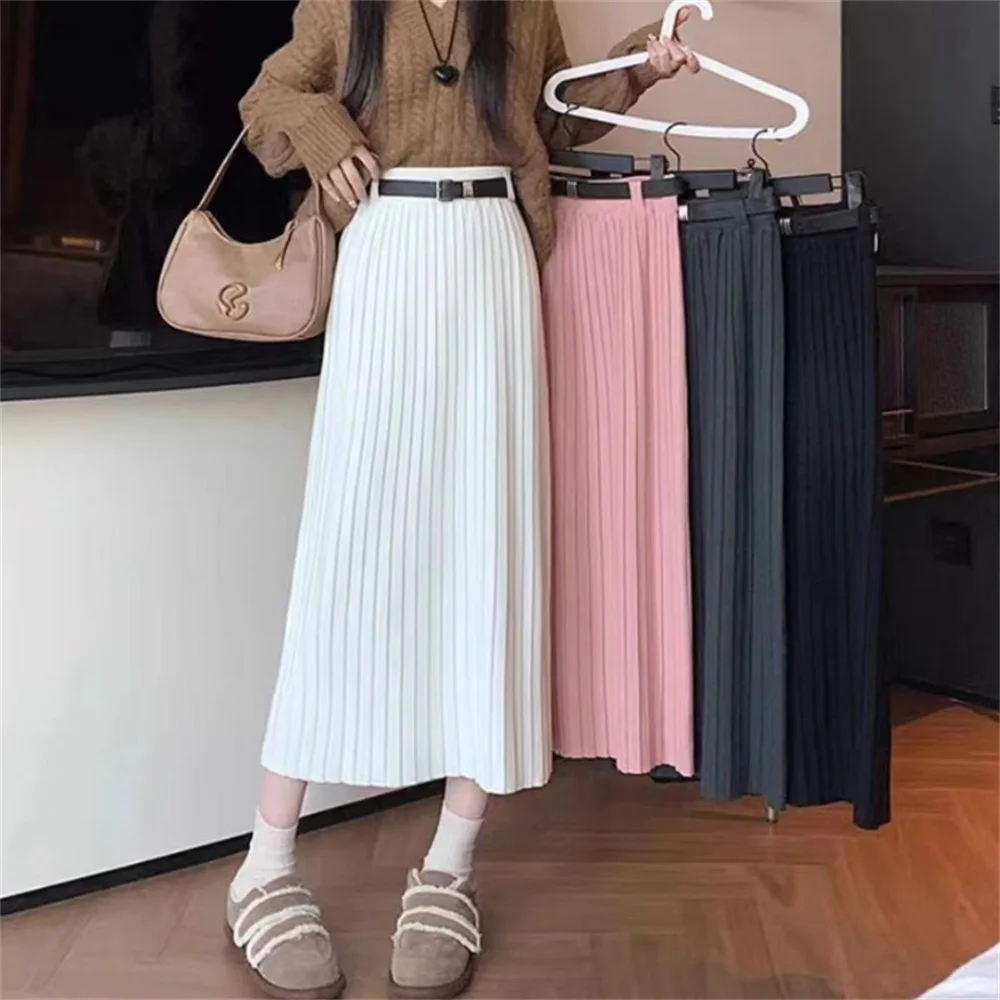 Autumn Winter Solid Bodycon Long Skirt Women Sexy Black Knit Skirt High-Waist Skirt Slim Straight Long Skirt
Autumn Winter Solid Bodycon Long Skirt Women Sexy Black Knit Skirt High-Waist Skirt Slim Straight Long Skirt