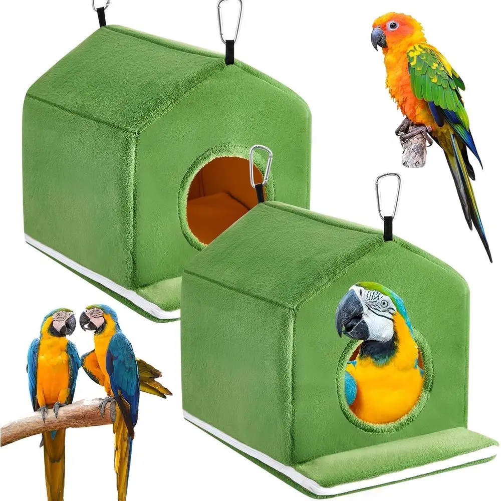 2 Pack Large Winter Warm Bird Nest Hammock for Cage, Suitable for Parrots, Cockatiels, Budgies, and Lovebirds, 11x15x11 Inches
2 Pack Large Winter Warm Bird Nest Hammock for Cage, Suitable for Parrots, Cockatiels, Budgies, and Lovebirds, 11x15x11 Inches