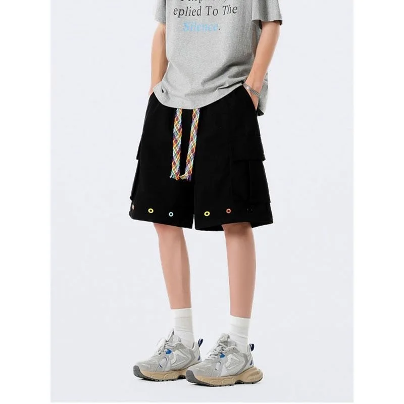 American Shorts Casual Solid Color Letters Loose Fit Drawstring Men's Handsome Design Five-Quarter Length Breathable Summer Pant
American Shorts Casual Solid Color Letters Loose Fit Drawstring Men's Handsome Design Five-Quarter Length Breathable Summer Pant