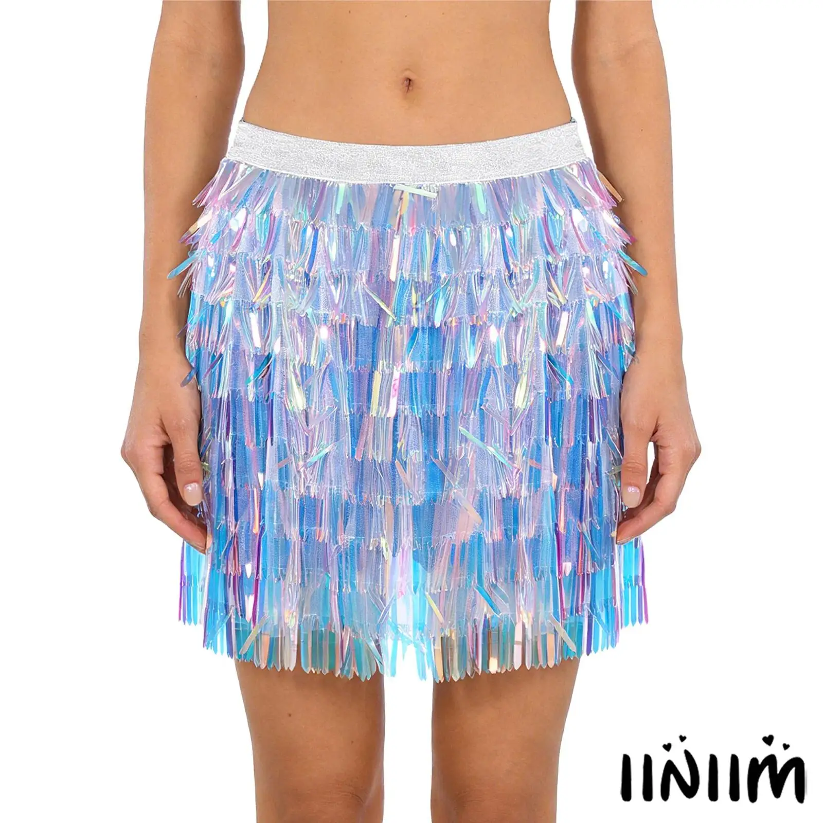 Womens Cheerleading Dance Skirt Outfit Tiered Sequin with Iridescent Effect Elastic Waistband Culottes Shorts for School Events
Womens Cheerleading Dance Skirt Outfit Tiered Sequin with Iridescent Effect Elastic Waistband Culottes Shorts for School Events
