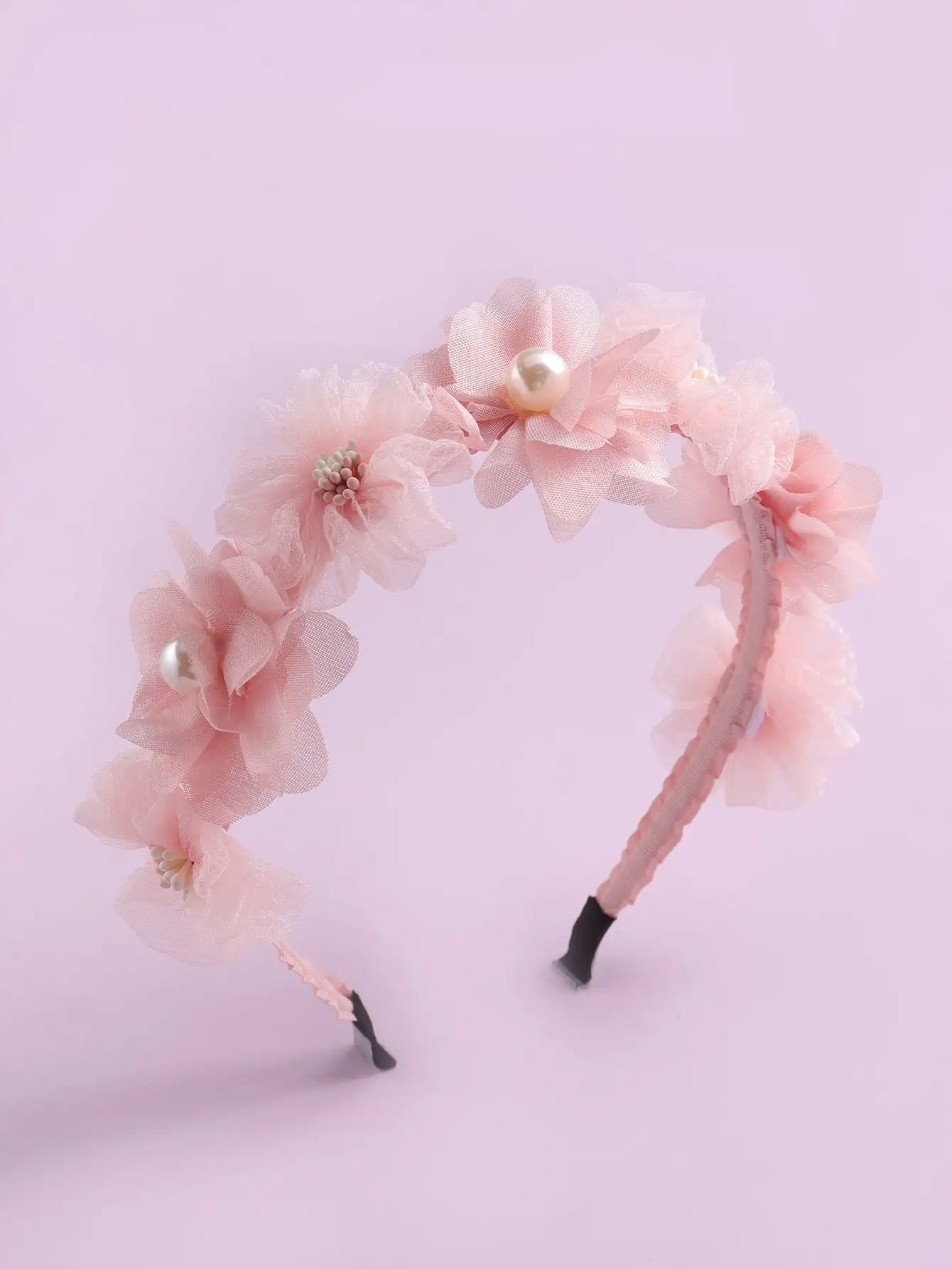 1pc Girls Faux Pearl Detail Flower Decor Headband For Hair Decoration
1pc Girls Faux Pearl Detail Flower Decor Headband For Hair Decoration
