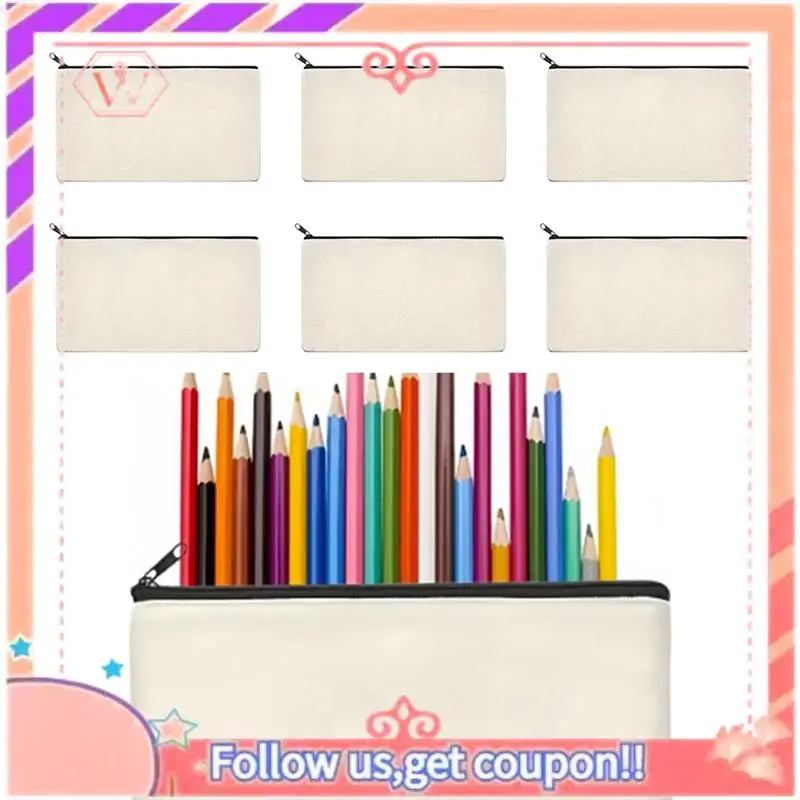 Upgraded 10 PCS Pencil Pouch, DIY Craft Zipper Bags Canvas Blank Makeup Bags Multifunctional Pouches
Upgraded 10 PCS Pencil Pouch, DIY Craft Zipper Bags Canvas Blank Makeup Bags Multifunctional Pouches