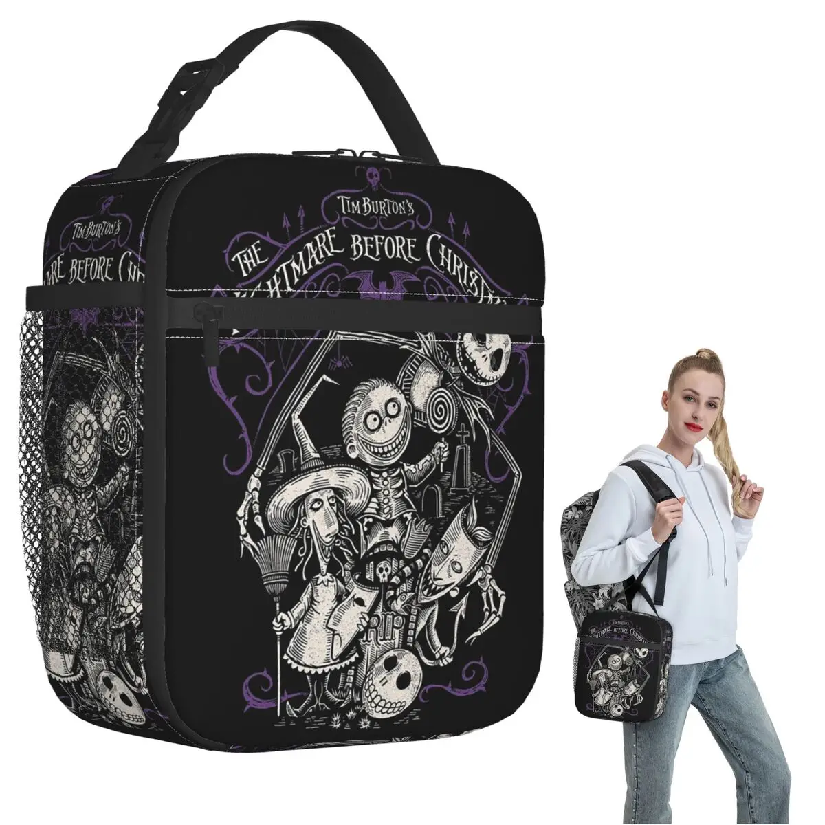 Halloween Jack Face Skull Insulated Lunch Bag for Women Kids Portable Food Boxes Thermal Lunch Box Tote 
Halloween Jack Face Skull Insulated Lunch Bag for Women Kids Portable Food Boxes Thermal Lunch Box Tote