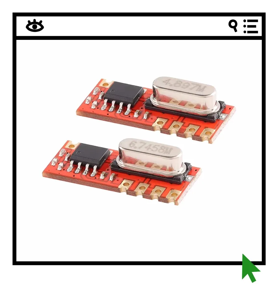 10 шт. RF-модулей Far-R1 (315/433 МГц) для умного дома с высокой чувствительностью, приёмные беспроводные модули дистанционного управления
10 шт. RF-модулей Far-R1 (315/433 МГц) для умного дома с высокой чувствительностью, приёмные беспроводные модули дистанционного управления