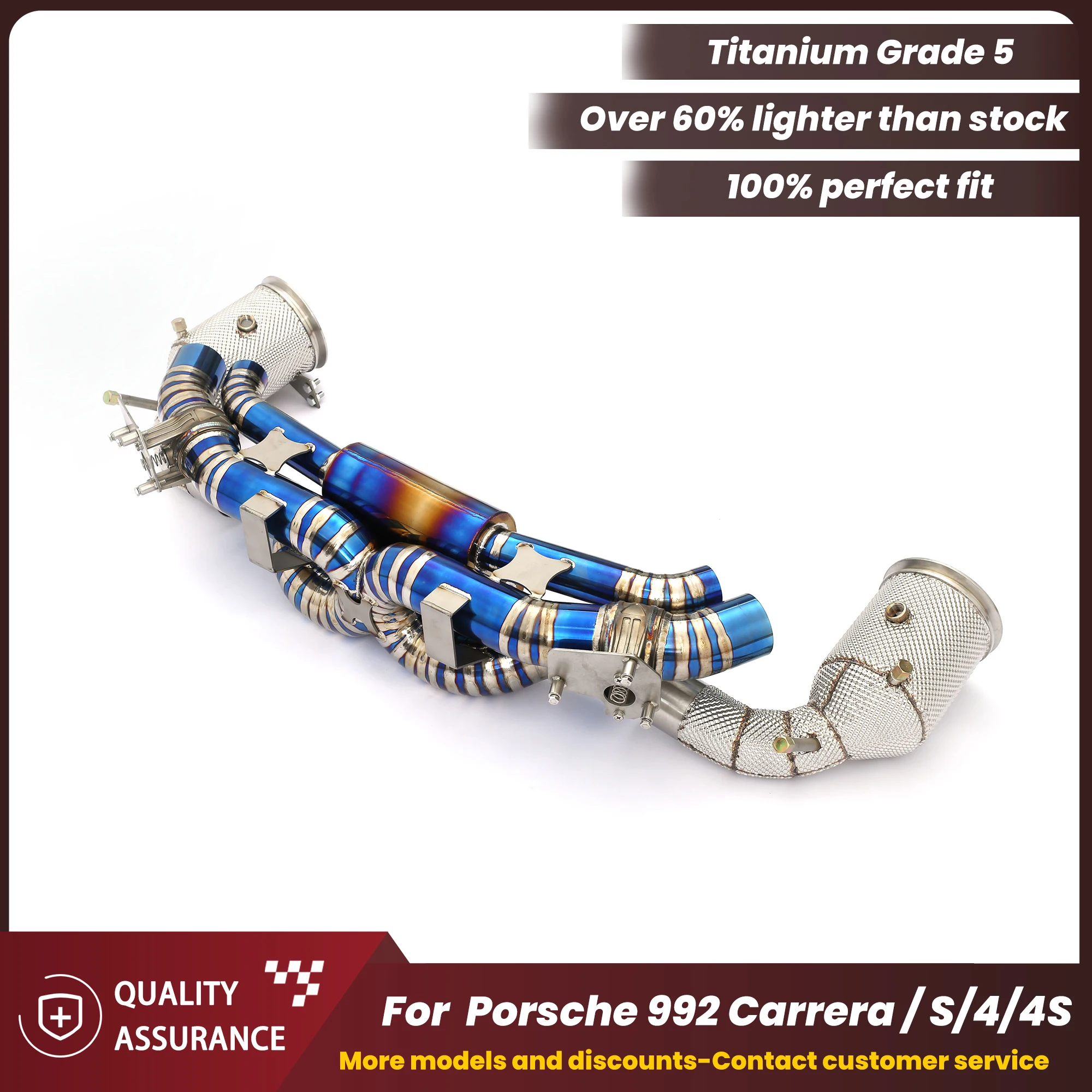 Full Titanium Valved Catback And Downpipe With OPF For Porsche 911 992 Carrera S 4 4S ECCF High Performance Exhaust Upgrade
Full Titanium Valved Catback And Downpipe With OPF For Porsche 911 992 Carrera S 4 4S ECCF High Performance Exhaust Upgrade