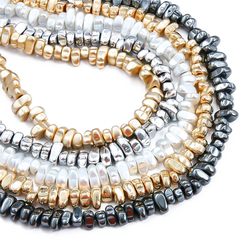 5-10mm Natural Stone Hematite Irregular Gravel Stone Matte Gold Plated Beads For Jewelry Making Diy Earrings Bracelet Necklace
5-10mm Natural Stone Hematite Irregular Gravel Stone Matte Gold Plated Beads For Jewelry Making Diy Earrings Bracelet Necklace