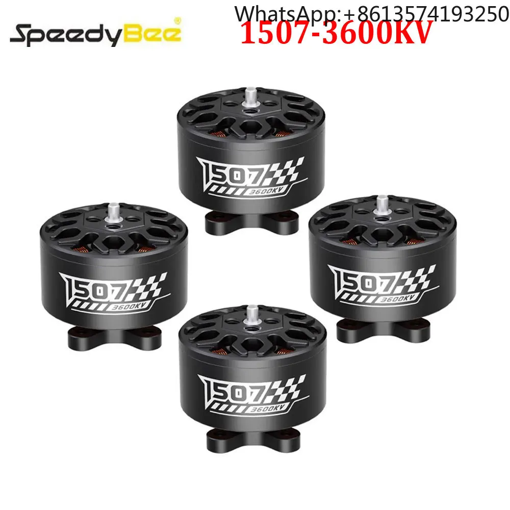 SpeedyBee 4PCS 1507-3600KV Brushless Motor for Master3X 3-3.6-inch FPV Racing Freestyle Drone
SpeedyBee 4PCS 1507-3600KV Brushless Motor for Master3X 3-3.6-inch FPV Racing Freestyle Drone