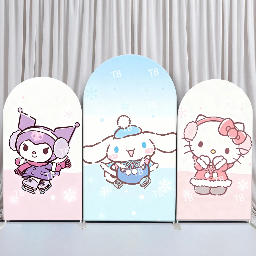 Sanrio Characters Winter Skating Style Arch Backdrop Cover Lively Festive Scene For Kids Birthday Baby Shower Photo Booth Decor
Sanrio Characters Winter Skating Style Arch Backdrop Cover Lively Festive Scene For Kids Birthday Baby Shower Photo Booth Decor
