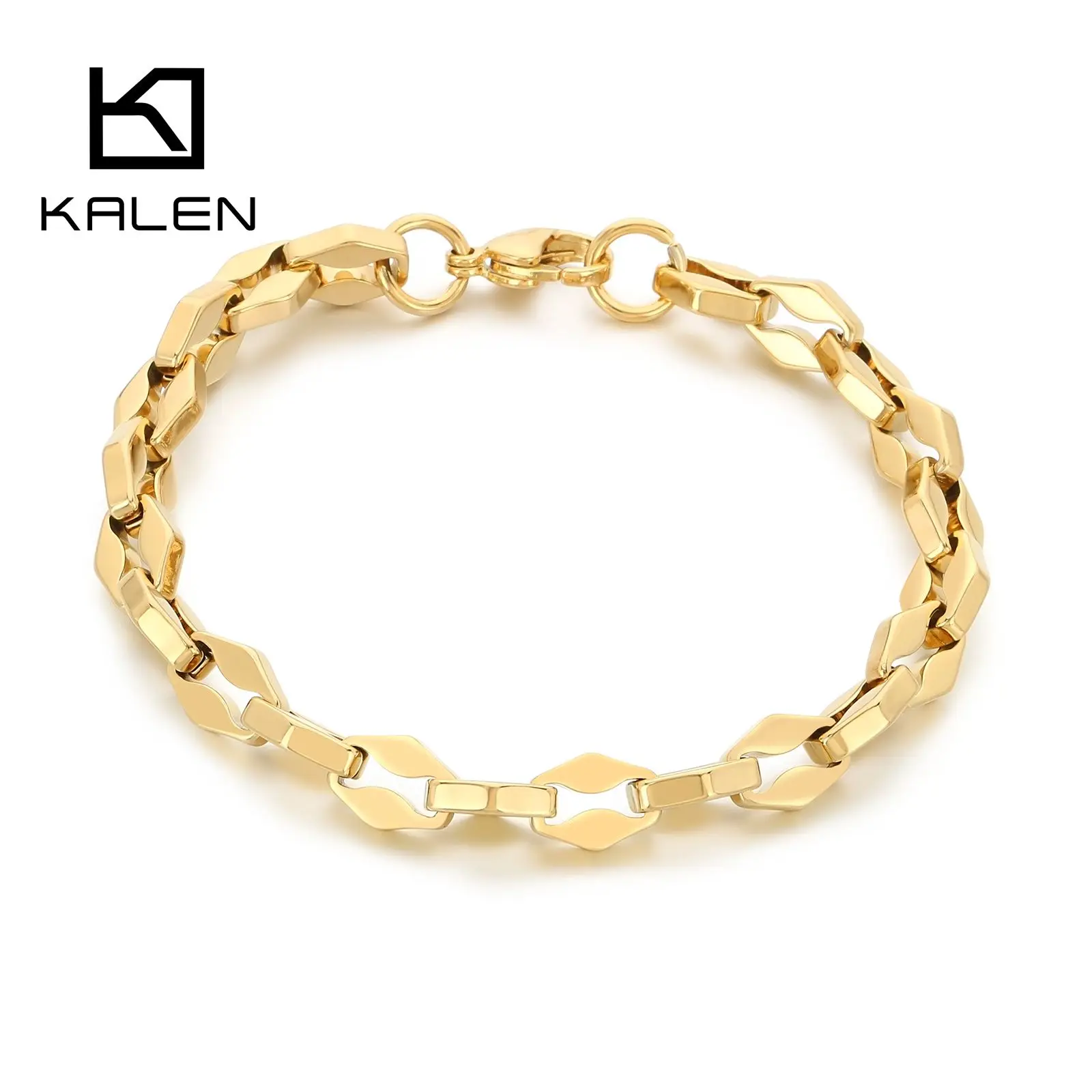 8mm Geometry Rhombus Shiny Link Chain Unisex Bracelet - Stainless Steel 304 - KB188475-Z
8mm Geometry Rhombus Shiny Link Chain Unisex Bracelet - Stainless Steel 304 - KB188475-Z