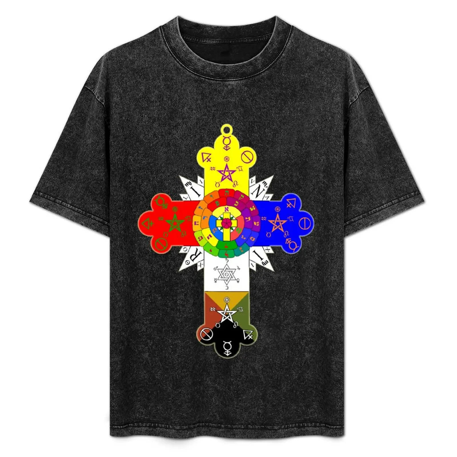 The Golden Dawn - Rose Cross. T-Shirt plus size clothes Aesthetic clothing plus sizes graphic shirts cotton t shirt men
The Golden Dawn - Rose Cross. T-Shirt plus size clothes Aesthetic clothing plus sizes graphic shirts cotton t shirt men