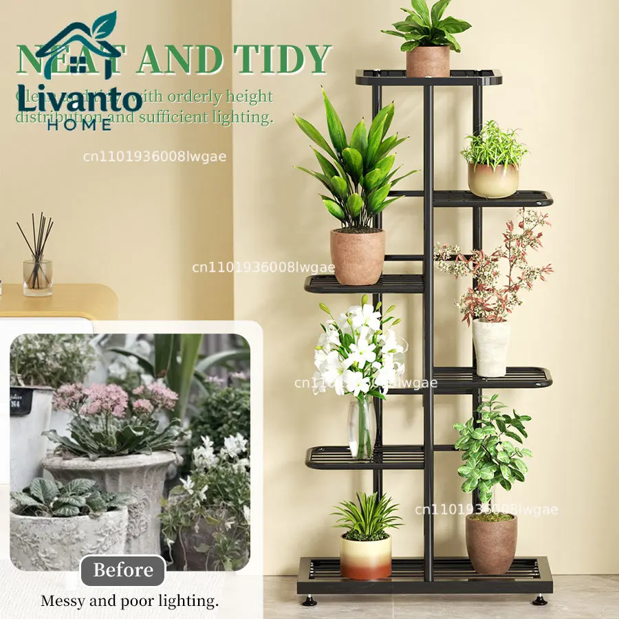 Metal Plant Rack - Multi LayerSuitable for Potted Plants Succulent Plants Decorate Home Garden Terrace and Living Room 1 pcs
Metal Plant Rack - Multi LayerSuitable for Potted Plants Succulent Plants Decorate Home Garden Terrace and Living Room 1 pcs