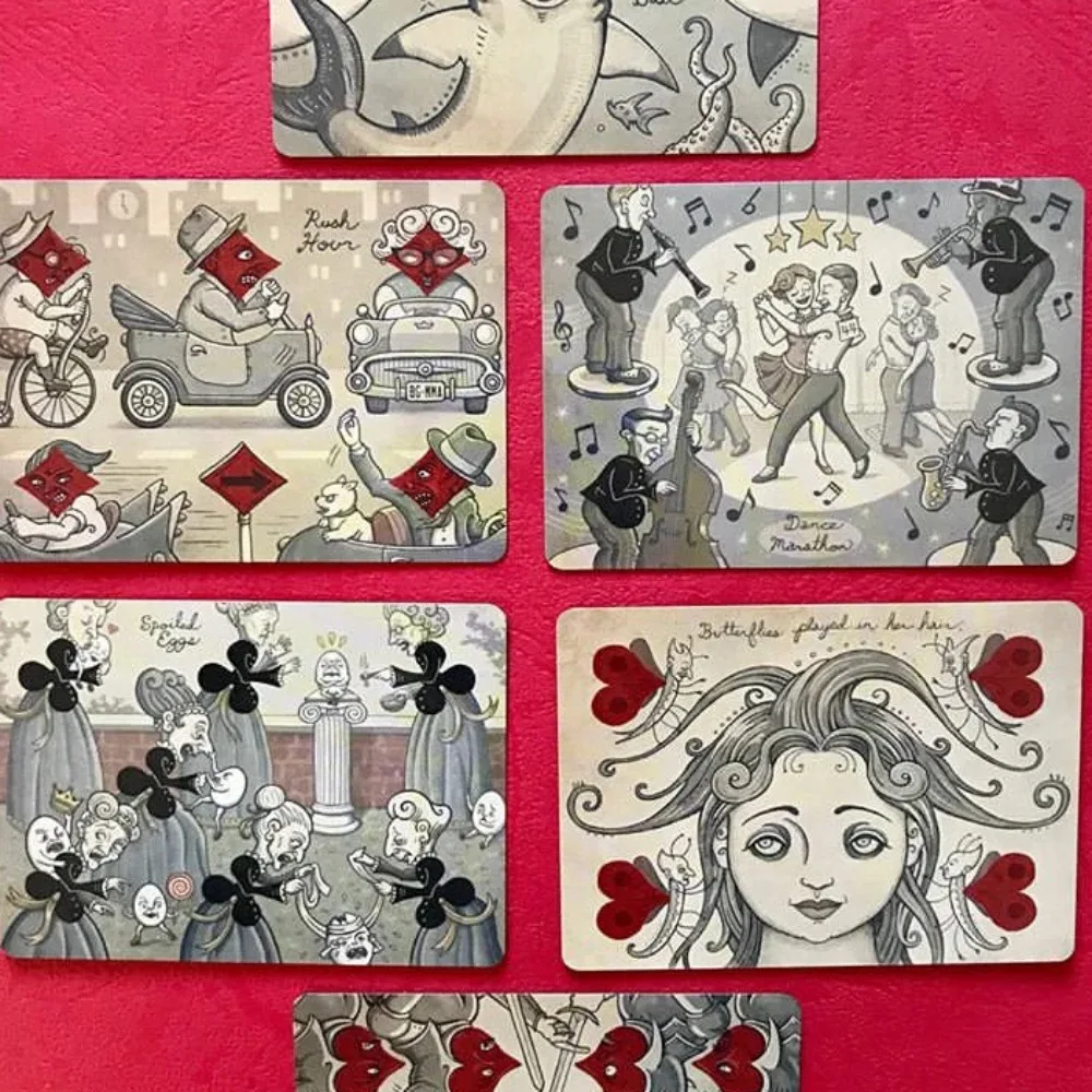 Игральные карты Royal Mischief Transformation, полный набор, колода Oracle, напечатанные на двойном тисненом картоне, 9*6 см, 54 шт., покерные карты
Игральные карты Royal Mischief Transformation, полный набор, колода Oracle, напечатанные на двойном тисненом картоне, 9*6 см, 54 шт., покерные карты