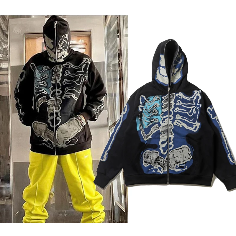 Cactus Skeleton fiti Hooded Zipper Cardigan Sweatirt ex Spring Autumn Winter Loose Fit Trendy Couple Geometry Pattern
Cactus Skeleton fiti Hooded Zipper Cardigan Sweatirt ex Spring Autumn Winter Loose Fit Trendy Couple Geometry Pattern