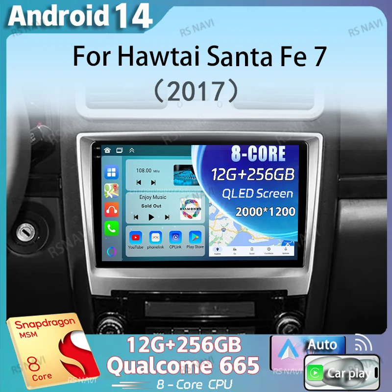 Android 14 Carplay Auto Car Radio For Hawtai Santa Fe 7 2017 Multimedia Video Player Navigation Stereo GPS 2din Audio WIFI+4G BT
Android 14 Carplay Auto Car Radio For Hawtai Santa Fe 7 2017 Multimedia Video Player Navigation Stereo GPS 2din Audio WIFI+4G BT