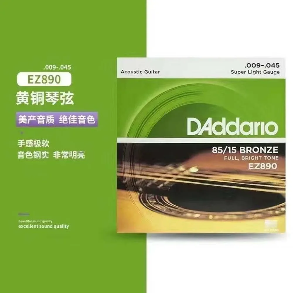 Dadario folk acoustic guitar strings set of six coated phosphorus and bronze string anti-rust accessories
Dadario folk acoustic guitar strings set of six coated phosphorus and bronze string anti-rust accessories