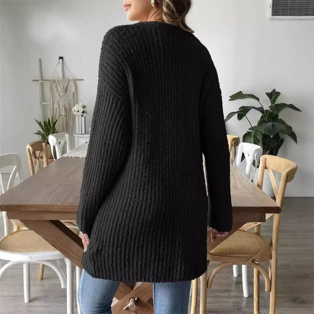 Women's Plush Cardigan Sweater European Size Autumn Winter Warm Straight Casual Loose Fit Fashion Top for Ladies
Women's Plush Cardigan Sweater European Size Autumn Winter Warm Straight Casual Loose Fit Fashion Top for Ladies