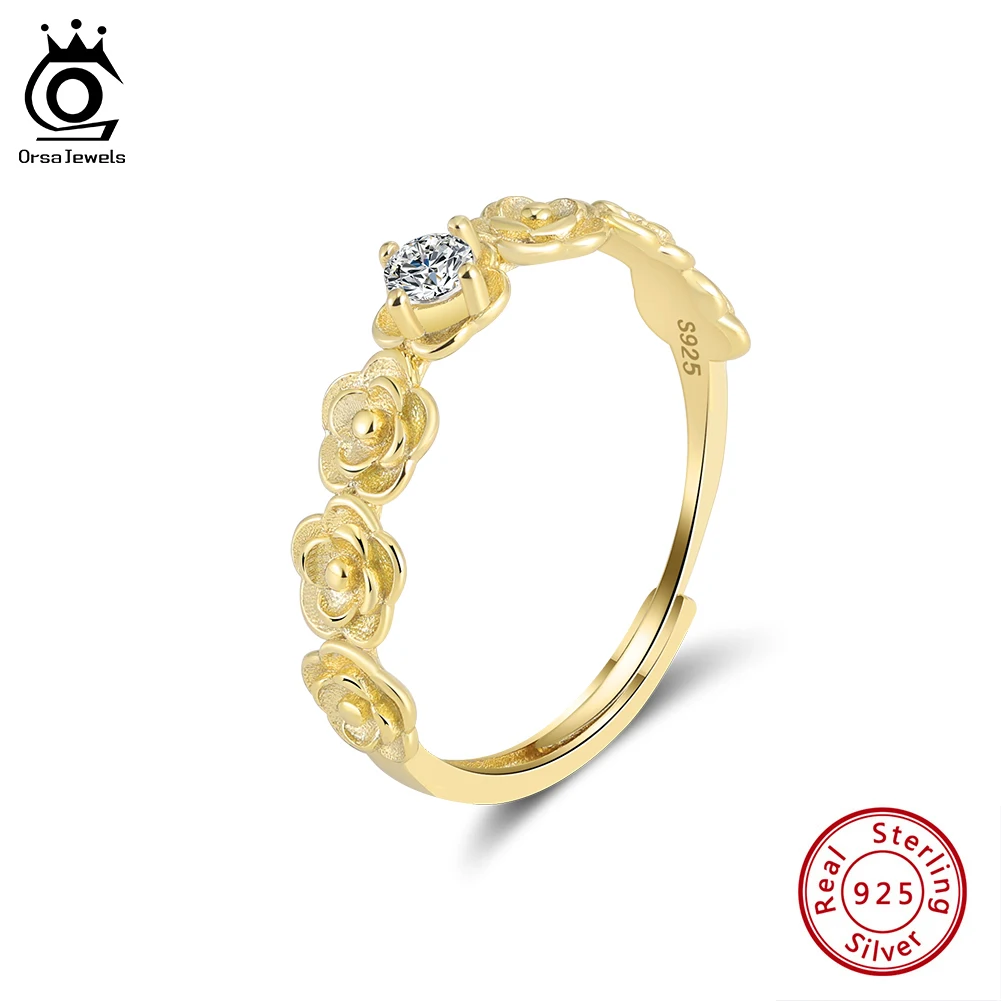 ORSA JEWELS, стерлинговое серебро 925 пробы, роскошное кольцо с цветком розы Grace, регулируемое кольцо с цирконием, аксессуары для помолвки и вечеринки APR41
ORSA JEWELS, стерлинговое серебро 925 пробы, роскошное кольцо с цветком розы Grace, регулируемое кольцо с цирконием, аксессуары для помолвки и вечеринки APR41