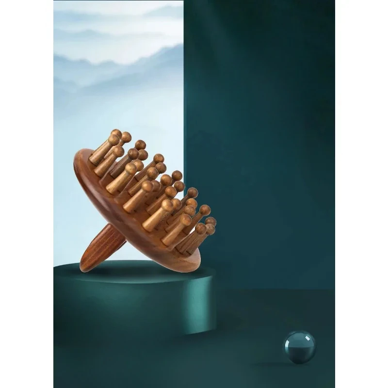Natural Green Sandalwood Combs Head Massage Soft Shampoo Hair Care Brush Wooden Cephalotherapy Massage Comb
Natural Green Sandalwood Combs Head Massage Soft Shampoo Hair Care Brush Wooden Cephalotherapy Massage Comb