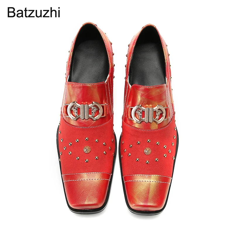 Batzuzhi Men's Shoes Slip on Italian Type Handsome Leather Dress Shoes Men Buckles Fashion Business, Party, Wedding Shoes Man
Batzuzhi Men's Shoes Slip on Italian Type Handsome Leather Dress Shoes Men Buckles Fashion Business, Party, Wedding Shoes Man