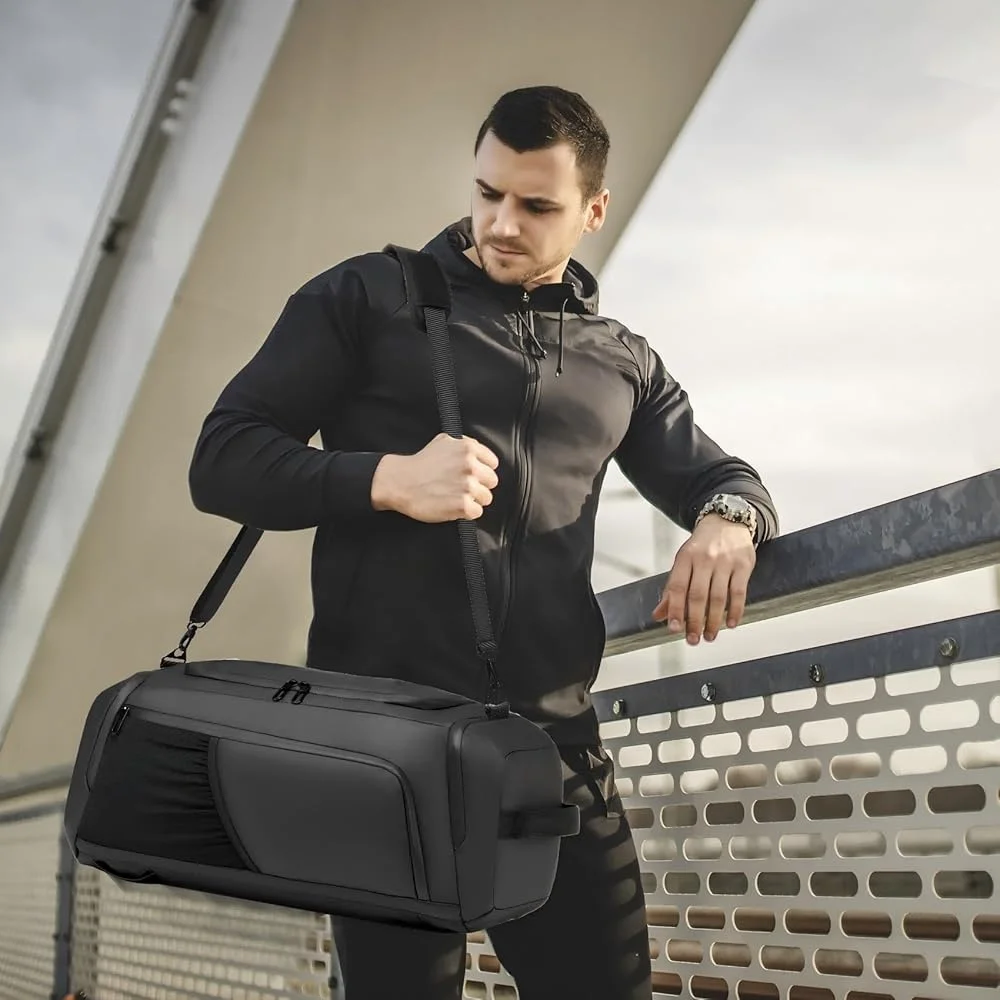 Waterproof Gym Duffel Bag Sports Travel Weekender Bag with Shoes Compartment Multi-functional Backpack Overnight Bag Men Women
Waterproof Gym Duffel Bag Sports Travel Weekender Bag with Shoes Compartment Multi-functional Backpack Overnight Bag Men Women
