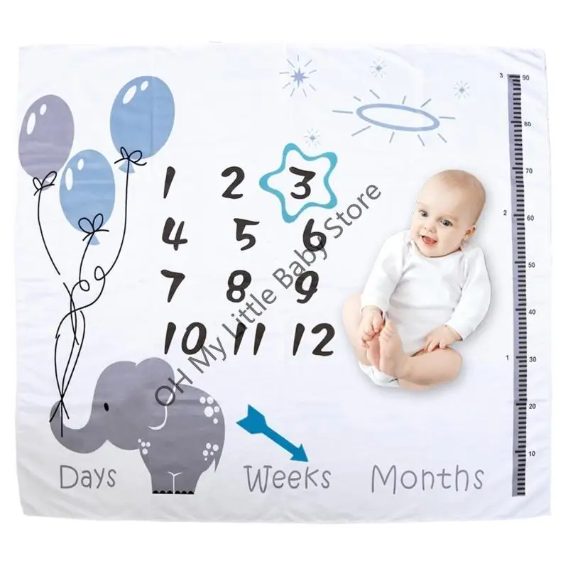 M76C 1 Set Baby Monthly Record Growth Milestone Blanket Newborn Photography Props Accessories Cartoon Printing Background
M76C 1 Set Baby Monthly Record Growth Milestone Blanket Newborn Photography Props Accessories Cartoon Printing Background