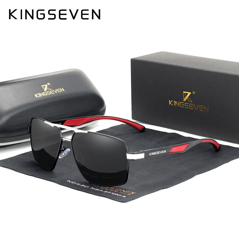 KINGSEVEN, модные мужские солнцезащитные очки высокого качества, поляризационные UV400, зеркальные линзы, очки в алюминиевой оправе, повседневные очки для вождения, рыбалки
KINGSEVEN, модные мужские солнцезащитные очки высокого качества, поляризационные UV400, зеркальные линзы, очки в алюминиевой оправе, повседневные очки для вождения, рыбалки