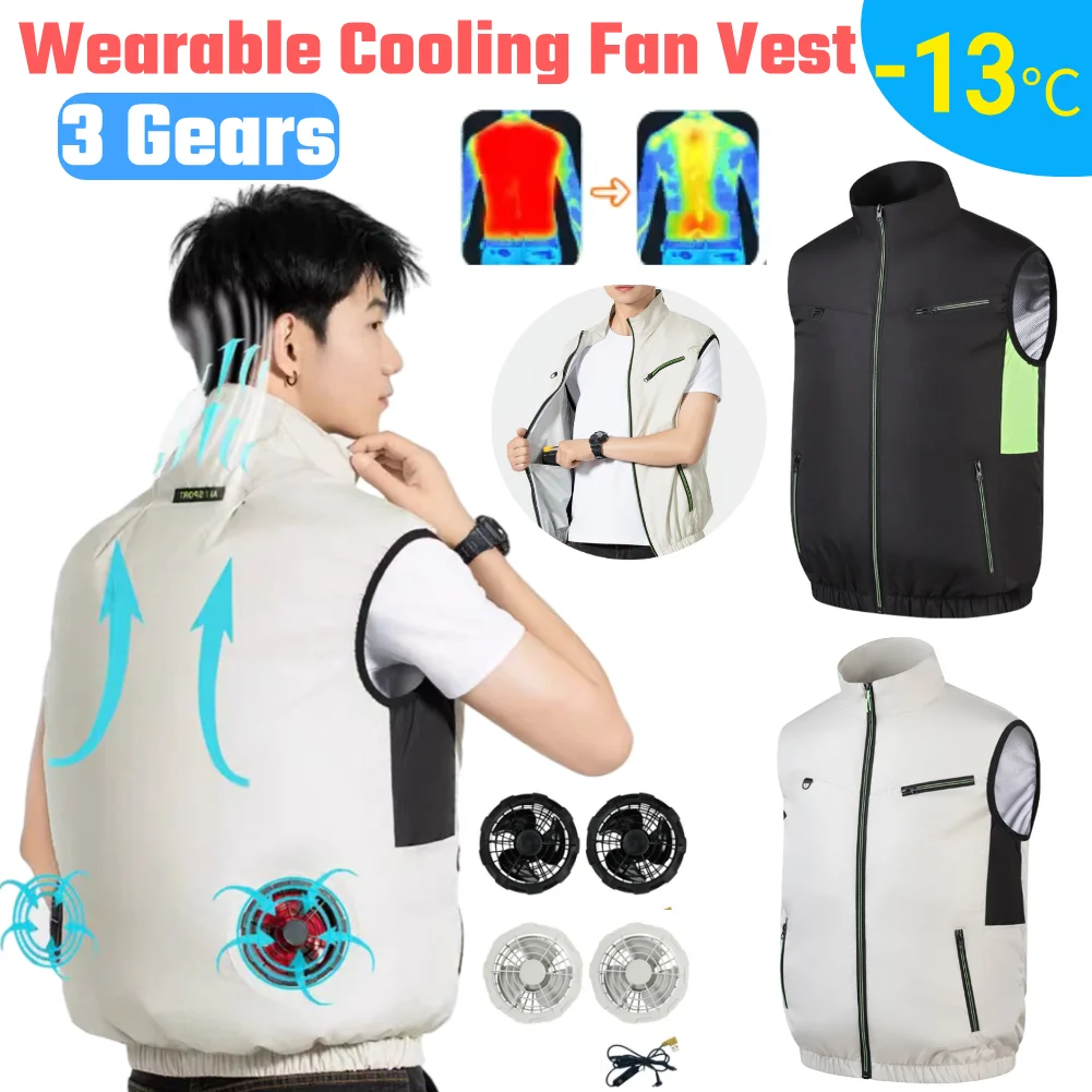 Riding Breathable Cooling Vest Instant Cooling Fan System 3 Wind Modes Comfortable Wearable AC for Summer Hot Environments
Riding Breathable Cooling Vest Instant Cooling Fan System 3 Wind Modes Comfortable Wearable AC for Summer Hot Environments
