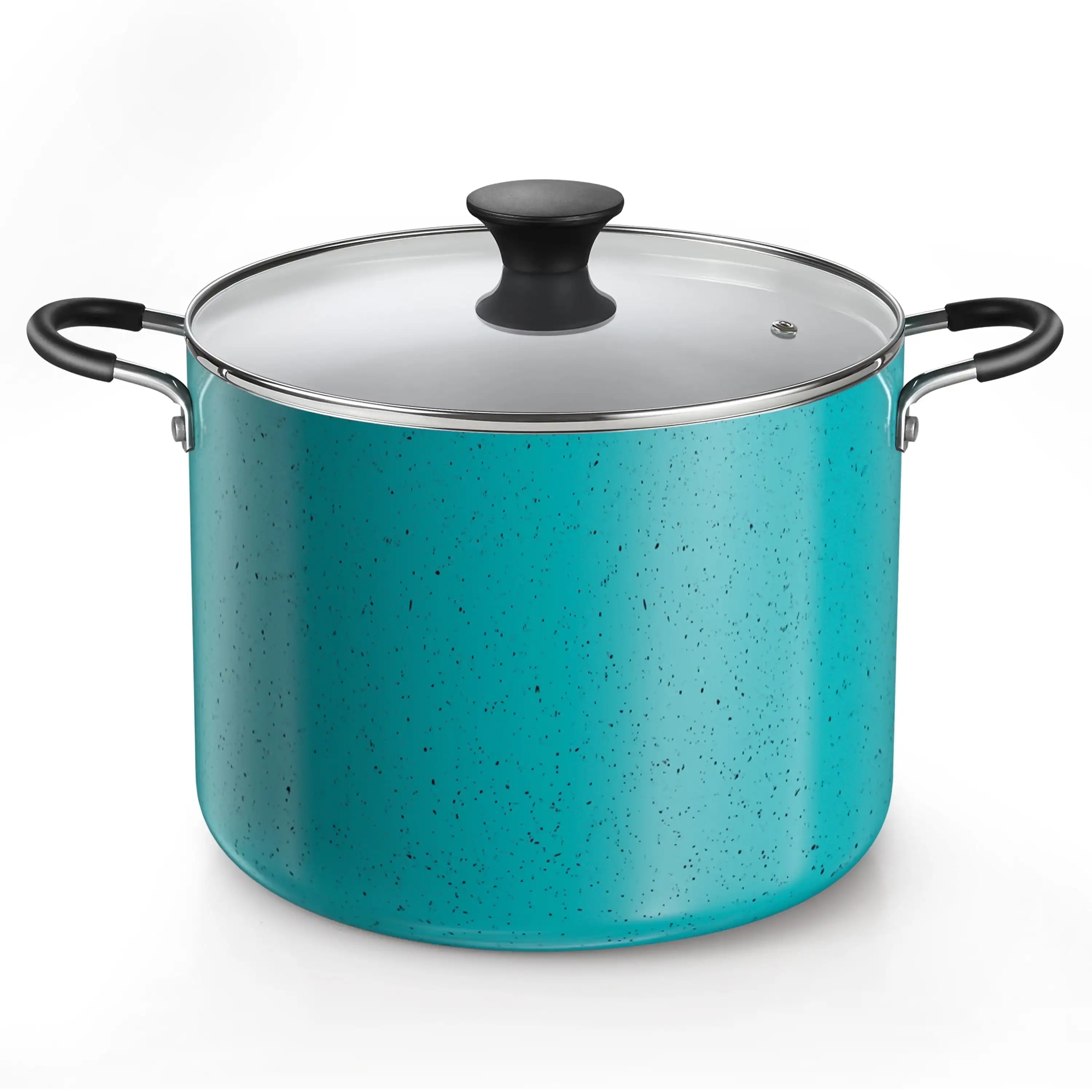 Nonstick Stockpot with Lid 10.5-Qt, Professional Deep Cooking Pot Canning Stock Pot with Glass Lid, Turquoise
Nonstick Stockpot with Lid 10.5-Qt, Professional Deep Cooking Pot Canning Stock Pot with Glass Lid, Turquoise