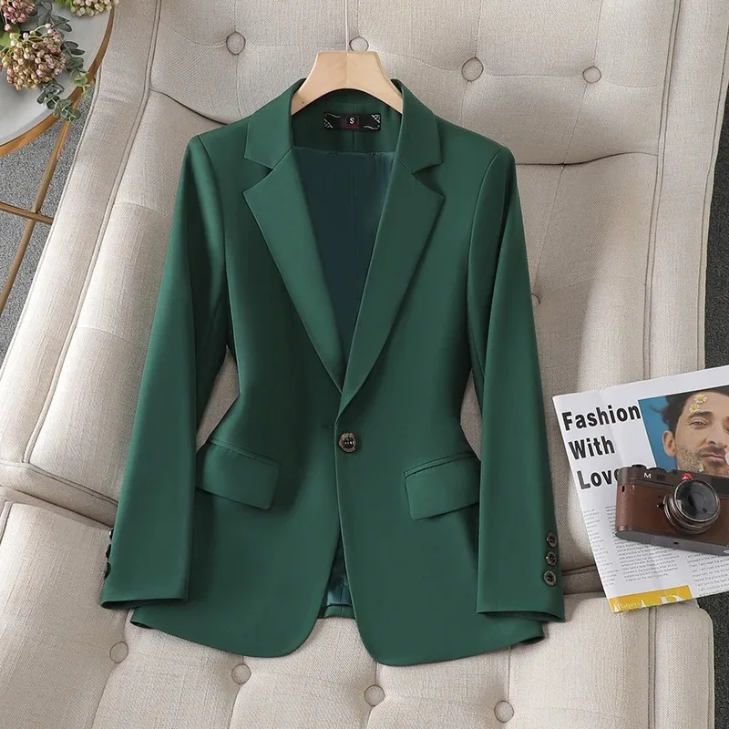 Женские однотонные блейзеры S-3XL, новинка 2023, модная куртка с длинным рукавом и отложным воротником, офисные женские пальто большого размера на одной пуговице
Женские однотонные блейзеры S-3XL, новинка 2023, модная куртка с длинным рукавом и отложным воротником, офисные женские пальто большого размера на одной пуговице