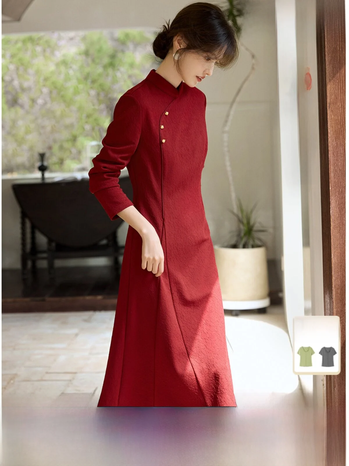 Red Chinese Sle Dr Women's Spring Autumn Wedding Ceremony Applicable Daily Wear Polyester Fiber 97% Spandex 3%
Red Chinese Sle Dr Women's Spring Autumn Wedding Ceremony Applicable Daily Wear Polyester Fiber 97% Spandex 3%