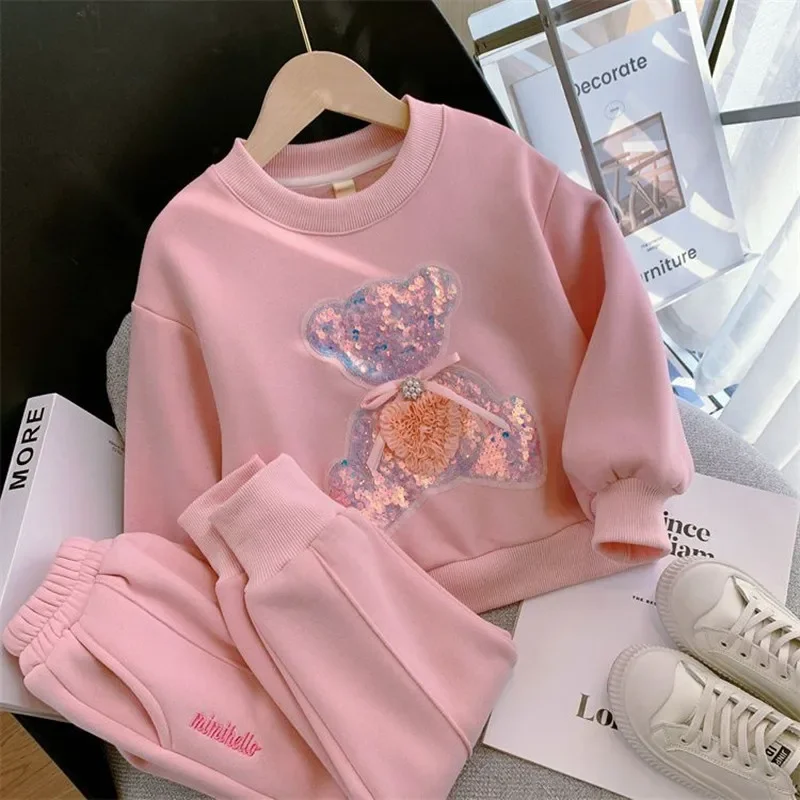 New Girls Kids Baby Children's Autumn Winter Fleece Tracksuit Cartoon Clothing Sport Suit Long-Sleeve Trousers Warm Leisure Suit
New Girls Kids Baby Children's Autumn Winter Fleece Tracksuit Cartoon Clothing Sport Suit Long-Sleeve Trousers Warm Leisure Suit