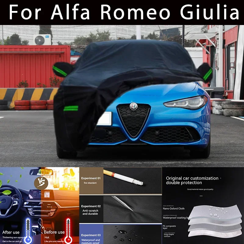 For Alfa Romeo Giulia Outdoor Protection Full Car Covers Snow Cover Sunshade Waterproof Dustproof Exterior Car accessories
For Alfa Romeo Giulia Outdoor Protection Full Car Covers Snow Cover Sunshade Waterproof Dustproof Exterior Car accessories