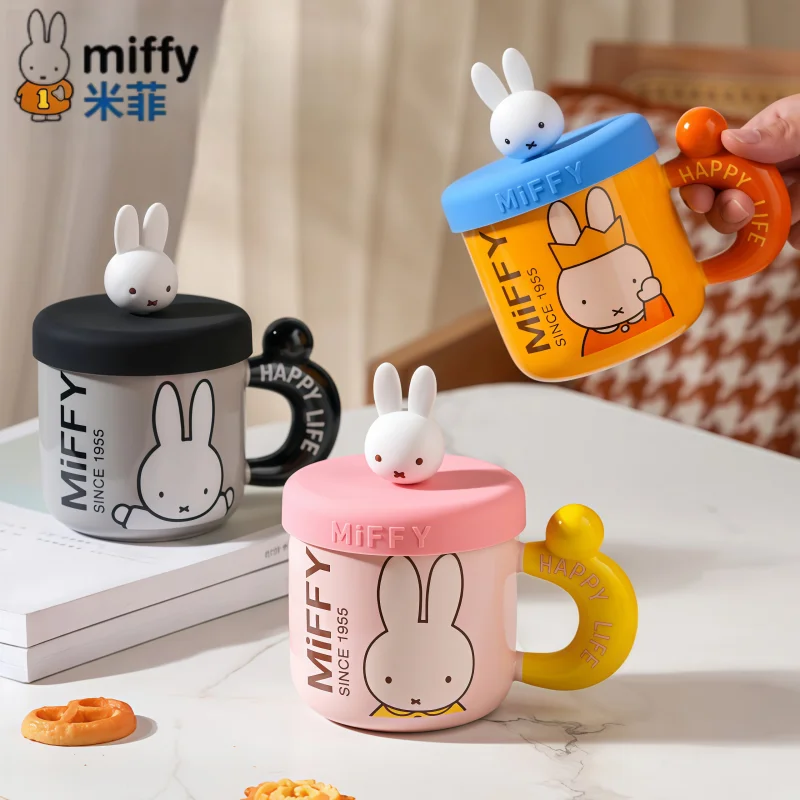 Miffy Ceramic Cup With Lid Water Bottle Gift Set Creative Design Multiple Color Forms Charm Collectible Gift Series Ornaments
Miffy Ceramic Cup With Lid Water Bottle Gift Set Creative Design Multiple Color Forms Charm Collectible Gift Series Ornaments