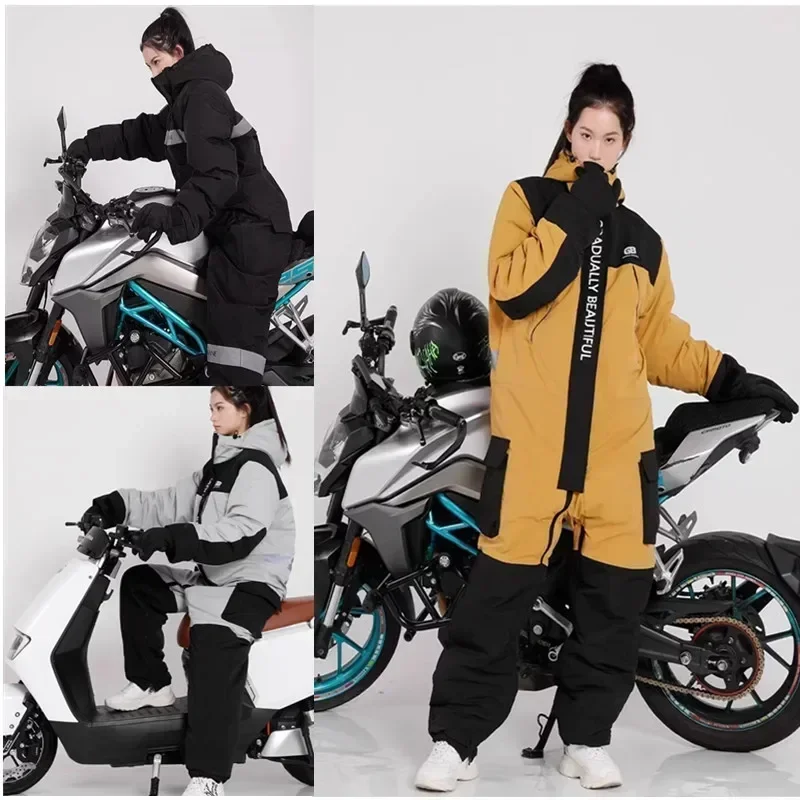 NEW Electric Motorcycle Windproof Plus Velvet Thickened Double-sided Waterproof Snowmobile Jacket Winter Warm Suit for Men Women
NEW Electric Motorcycle Windproof Plus Velvet Thickened Double-sided Waterproof Snowmobile Jacket Winter Warm Suit for Men Women